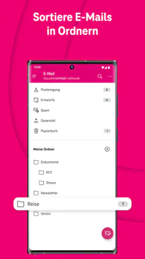 Telekom Mail – E-Mail App screenshot
