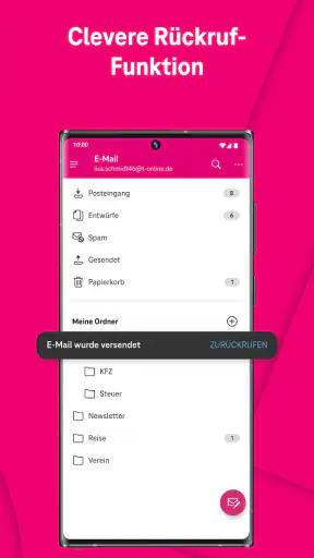 Telekom Mail – E-Mail App screenshot