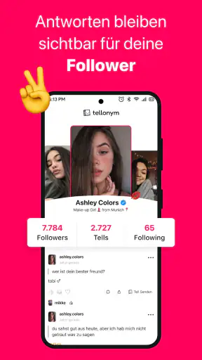 Tellonym: Anonyme Fragen screenshot