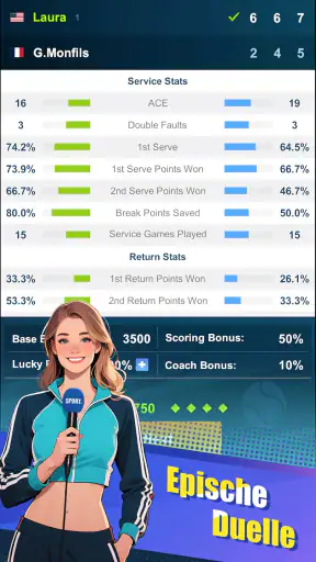 Tennis rising star screenshot