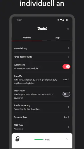 Teufel Headphones screenshot