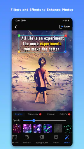 Text auf Foto -Bildbearbeitung screenshot
