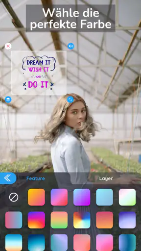 Text auf Foto・Schrift auf Bild screenshot