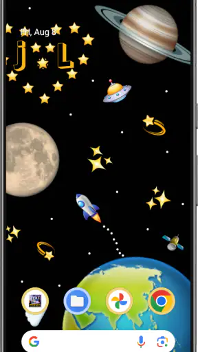 Text on Live Wallpaper screenshot