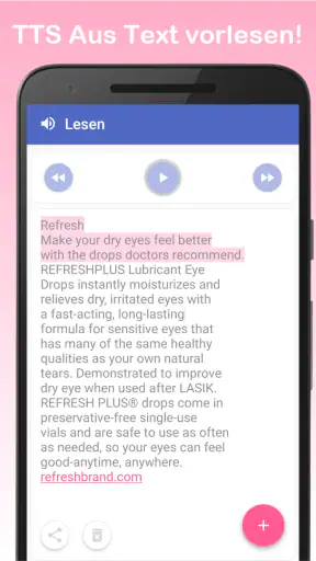 Text to Voice - Vorlesen screenshot