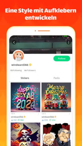 TextSticker 2024 WAStickerApps screenshot