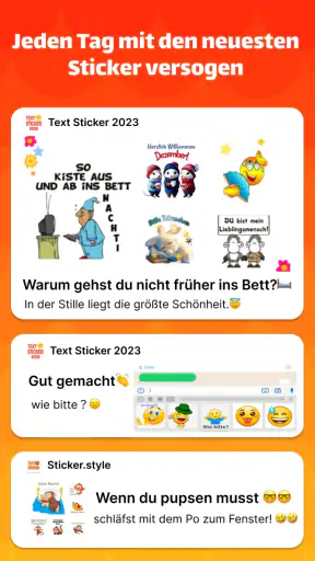TextSticker 2024 WAStickerApps screenshot