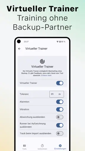 The Mantrailing App screenshot