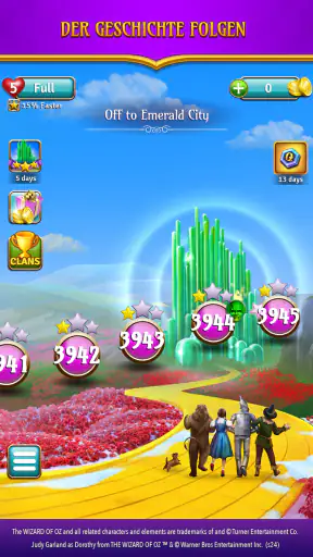 The Wizard of Oz Magic Match 3 screenshot