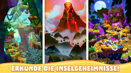 Tiki Solitaire TriPeaks screenshot