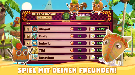 Tiki Solitaire TriPeaks screenshot