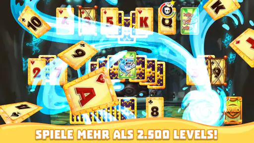 Tiki Solitaire TriPeaks screenshot