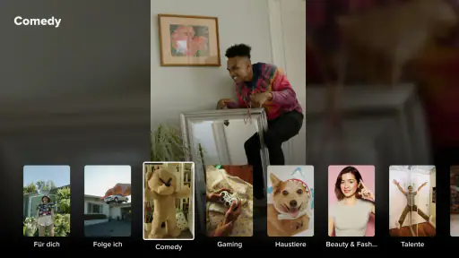 TikTok for Android TV screenshot