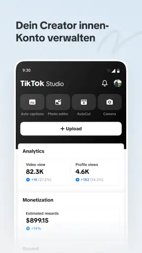TikTok Studio screenshot