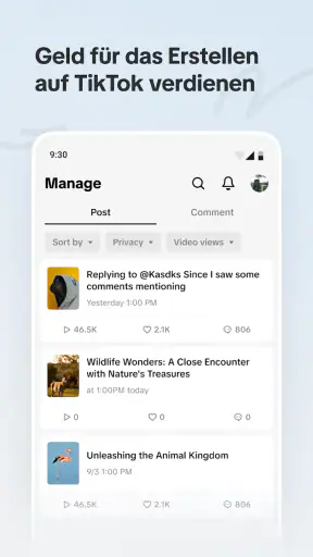 TikTok Studio screenshot