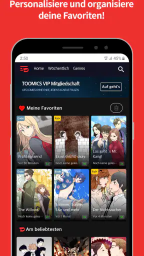 Toomics - Lies Premium Comics screenshot