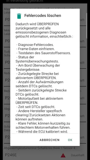 Tor OBD2 Diagnose screenshot