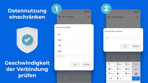 Tragbarer Mobiler WIFI hotspot screenshot