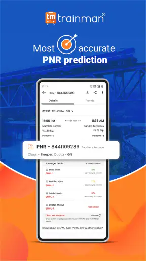 Trainman - Train booking app screenshot