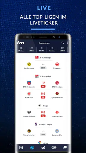 Transfermarkt Fußballdatenbank screenshot