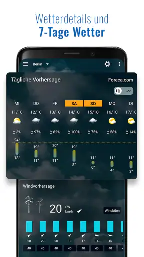 Transparente Uhr & Wetter screenshot