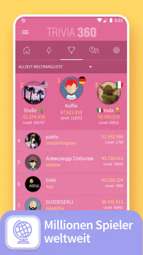 TRIVIA 360: Wissensquiz screenshot