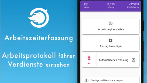 TSQ Arbeitszeiterfassung screenshot