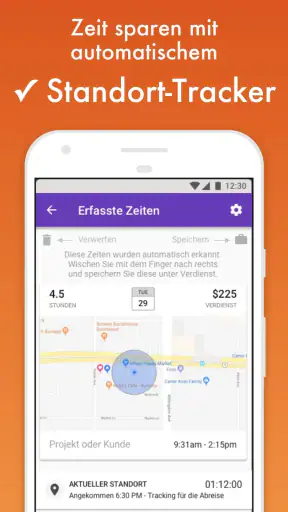 TSQ Arbeitszeiterfassung screenshot