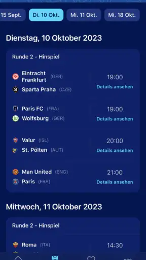 UEFA Women's Champions League screenshot