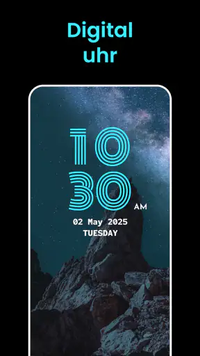 Uhr Live Wallpaper - Stylish screenshot