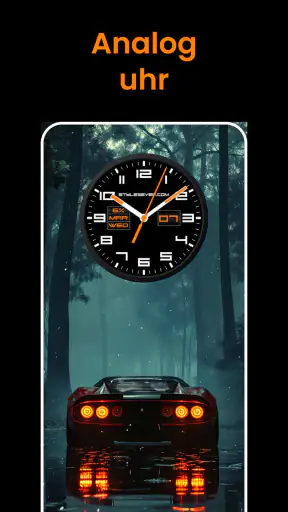 Uhr Live Wallpaper - Stylish screenshot