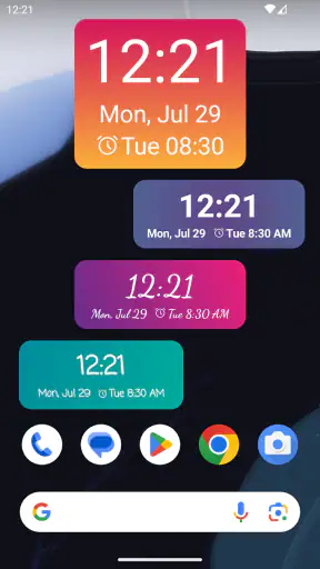 Uhr-Widget screenshot