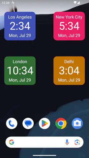 Uhr-Widget screenshot