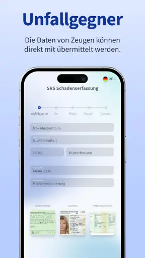 Unfall Erfasser Schaden Melder screenshot