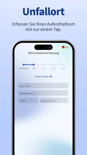 Unfall Erfasser Schaden Melder screenshot