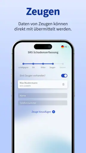Unfall Erfasser Schaden Melder screenshot