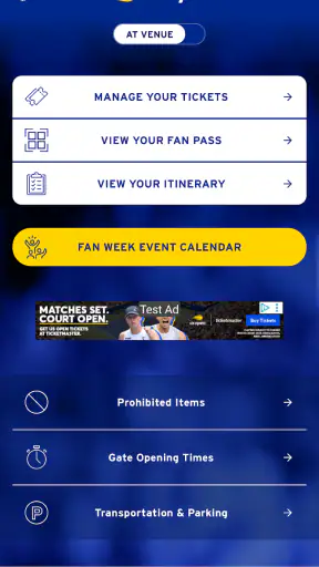 US Open Tennis Championships screenshot