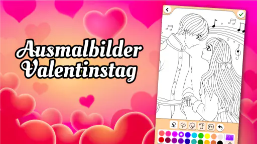 Valentin liebe bilder malen screenshot