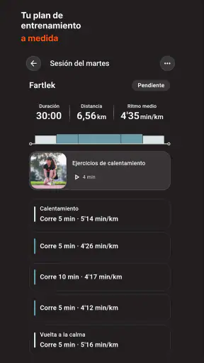 Vercho: entrenamiento running screenshot