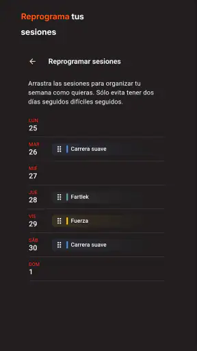 Vercho: entrenamiento running screenshot