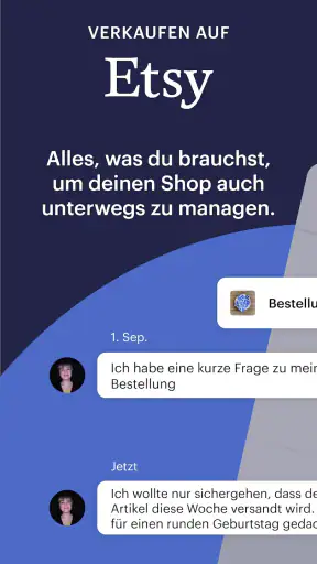 Verkaufen auf Etsy: Mein Shop screenshot