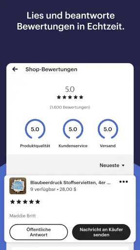 Verkaufen auf Etsy: Mein Shop screenshot