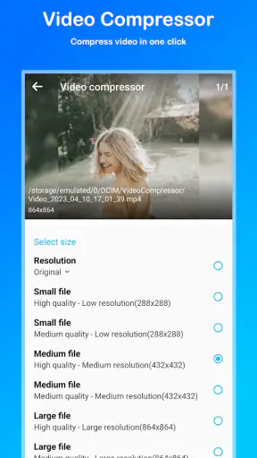 Video komprimieren screenshot