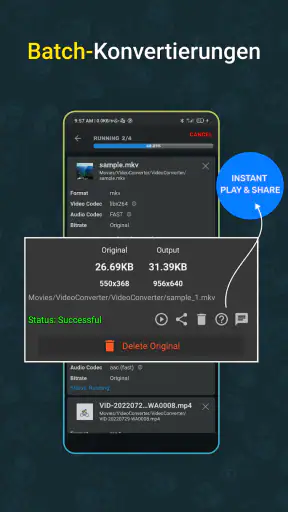 Videokonverter, Komprimierer screenshot