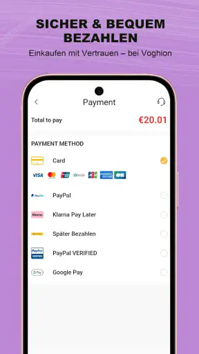 Voghion - Online-Shopping-App screenshot