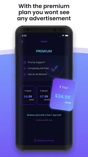vpnify - Unlimited VPN Proxy screenshot