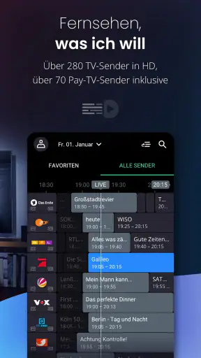 waipu.tv – Live TV-Streaming screenshot