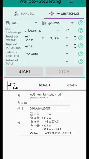 Wallbox-Steuerung für E-Autos screenshot
