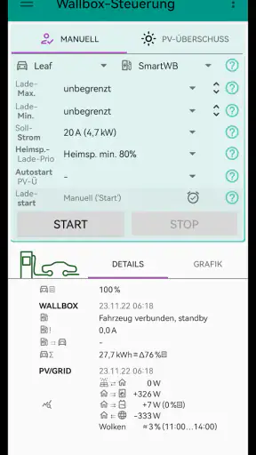 Wallbox-Steuerung für E-Autos screenshot