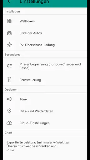 Wallbox-Steuerung für E-Autos screenshot